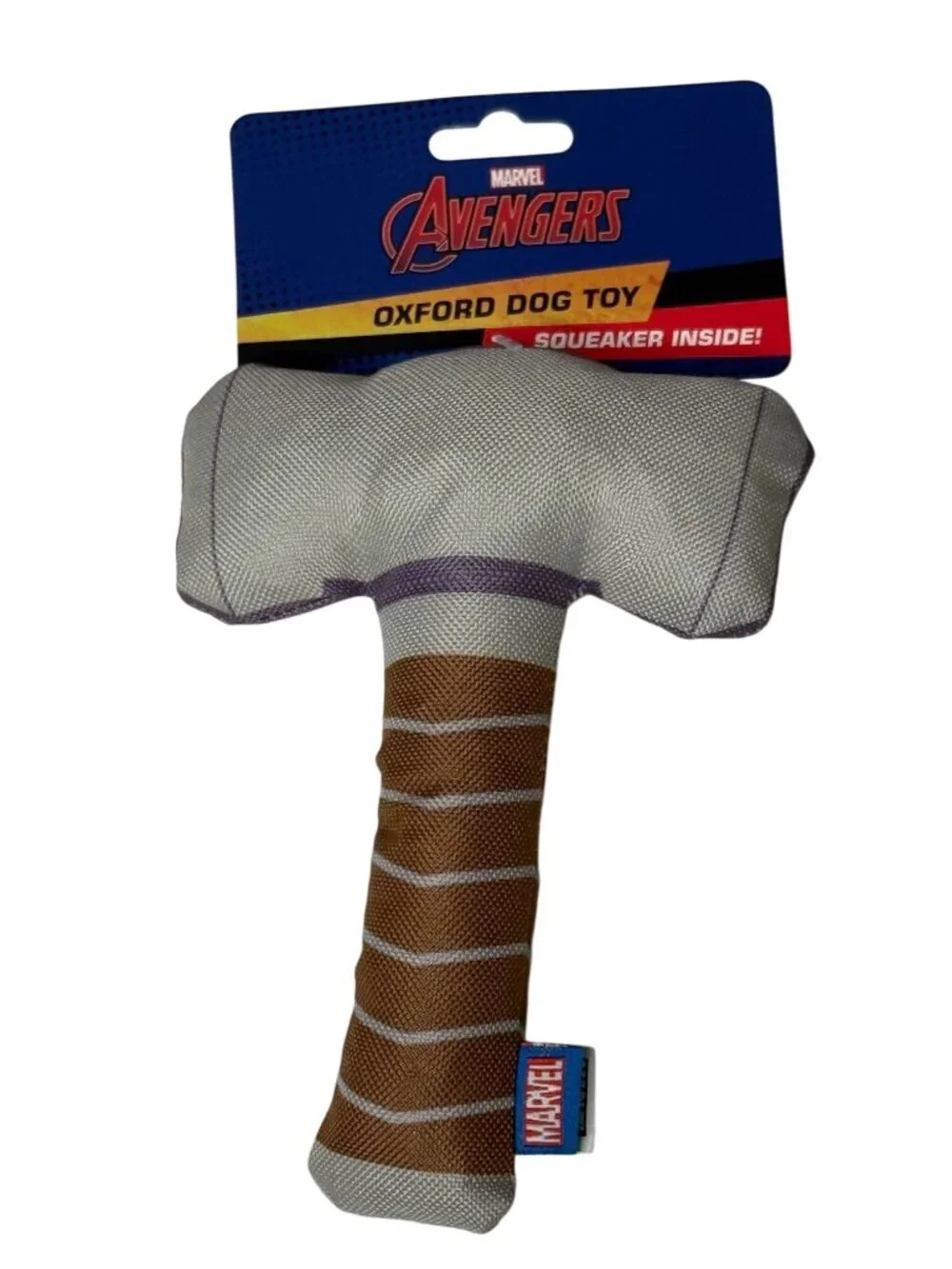 Marvel Thor Hammer Plush Dog Toy New